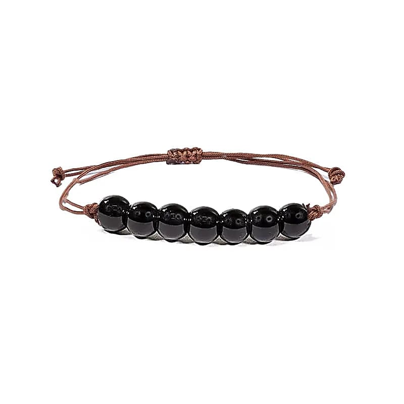 Black Tourmaline Adjustable Bracelet - Flying Wild