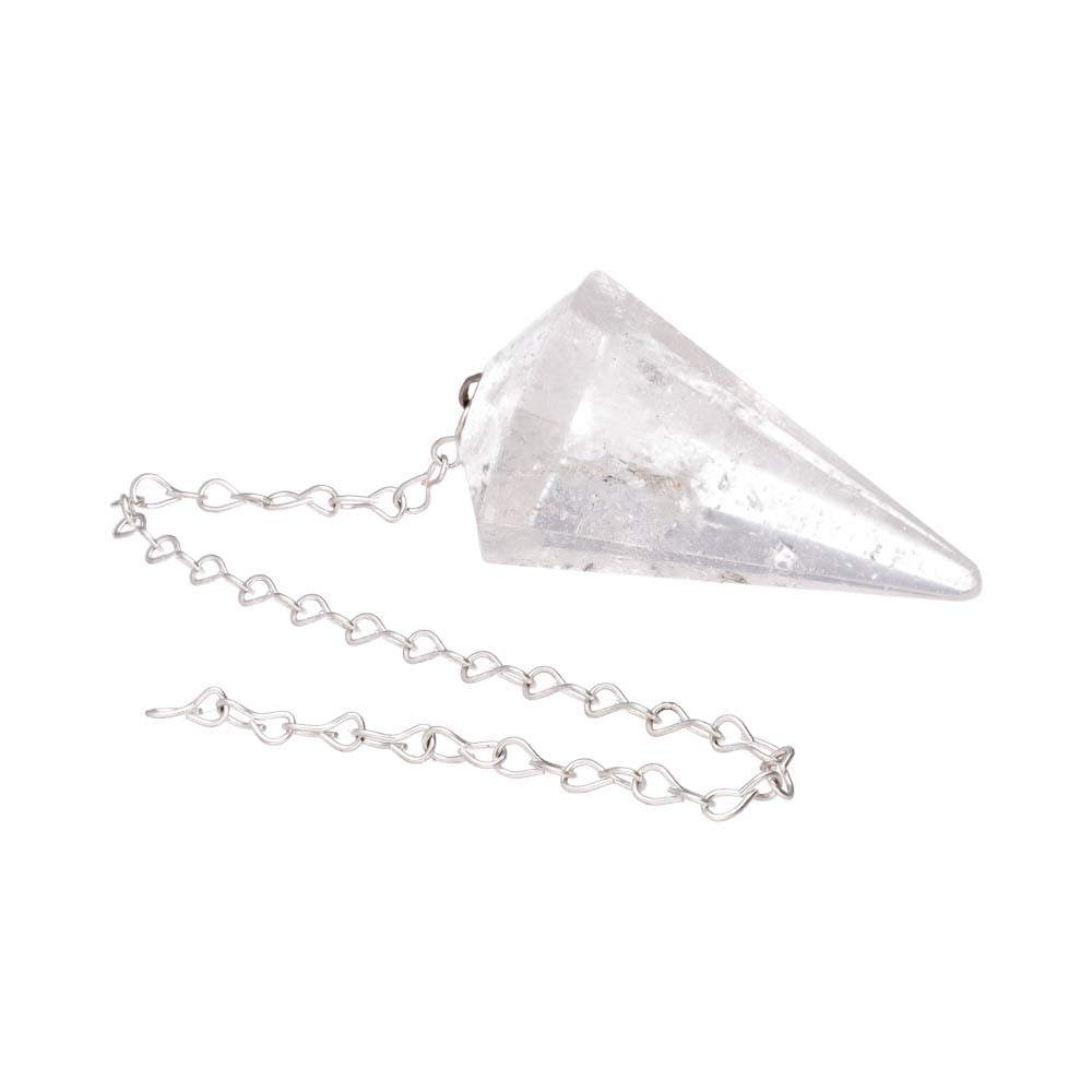 Clear Quartz Faceted Pendulum - Flying Wild
