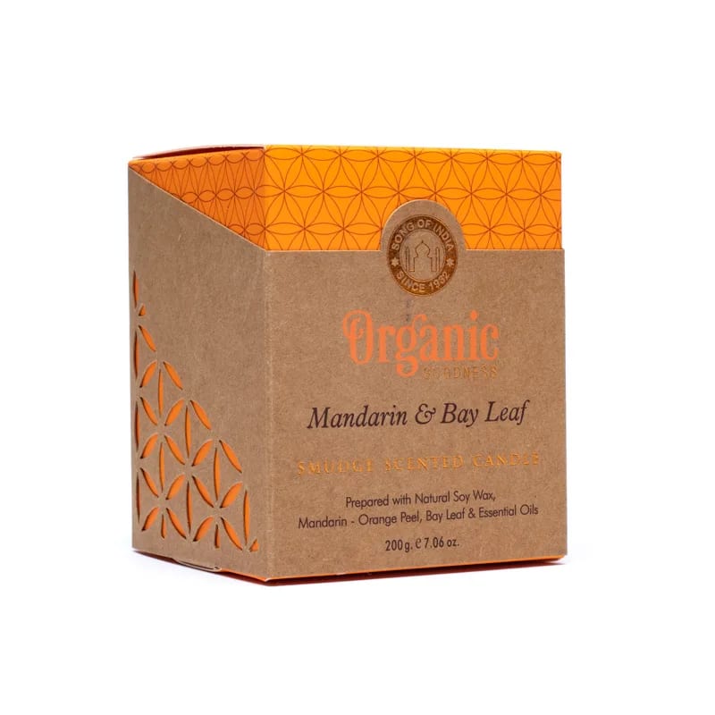 Mandarin & Bay Leaf Organic Goodness Smudge Candle - Flying Wild