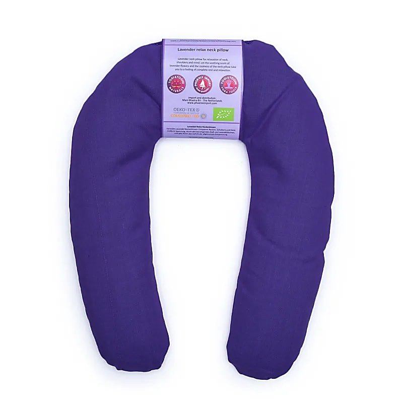 Neck Pillow Lavender Purple Organic - Flying Wild