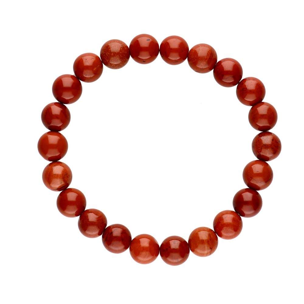 Red Jasper Crystal Bead Bracelet 8mm - Flying Wild