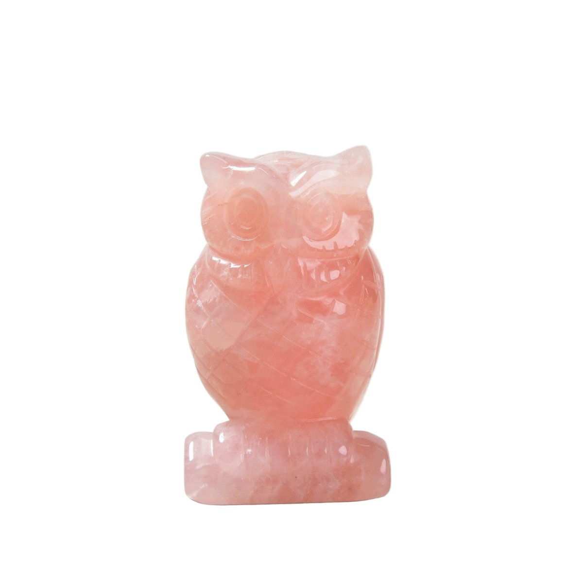 Rose Quartz Owl 50mm - Flying Wild