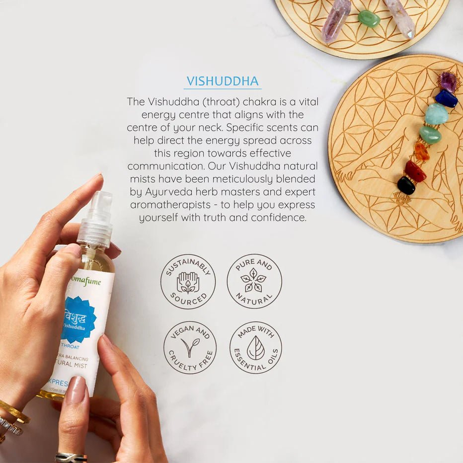 Vishuddha 5th Chakra Natural Mist by Aromafume - Flying Wild