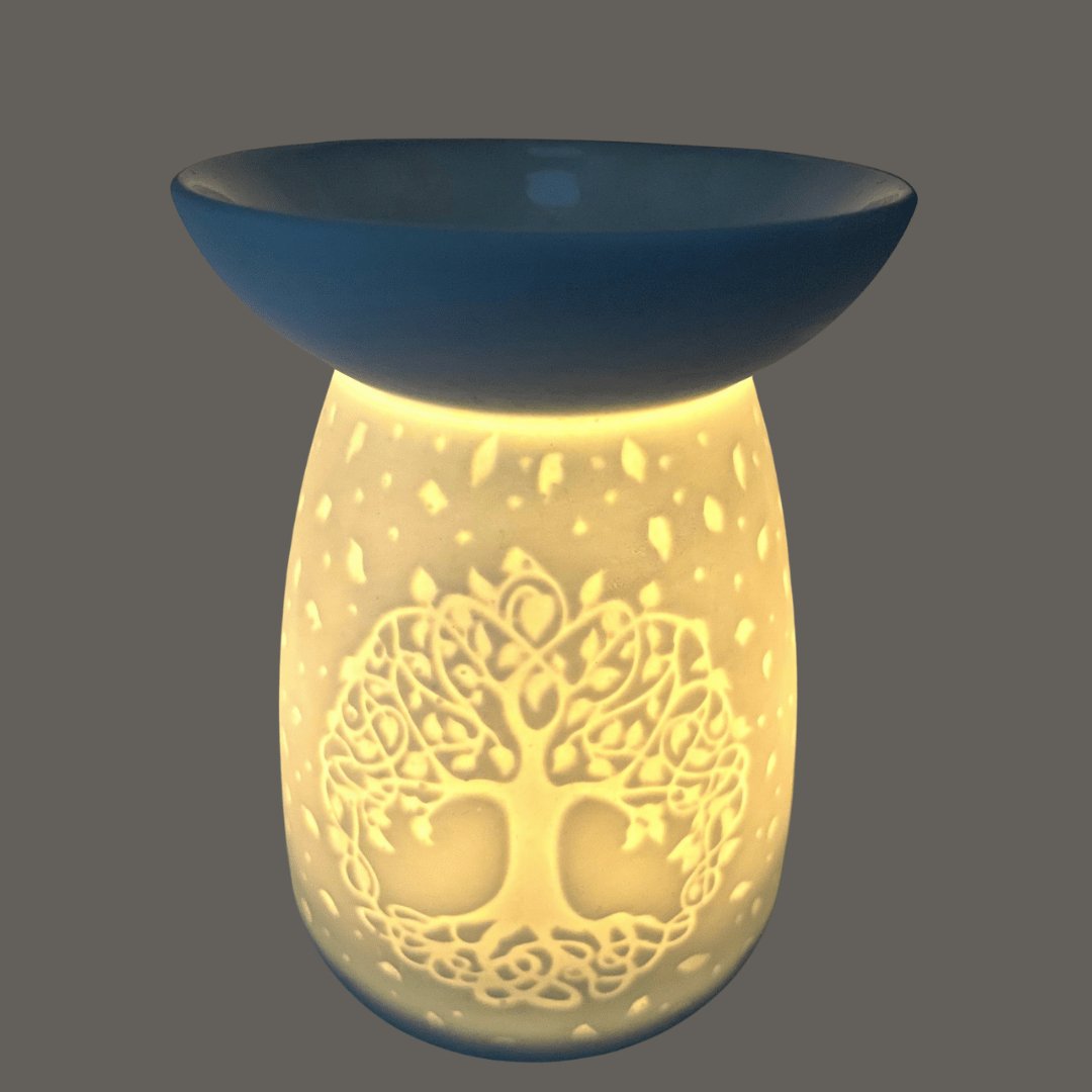Ceramic Essential Oil Burner Tree of Life - Flying Wild