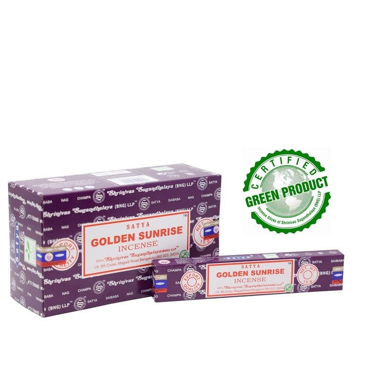 Golden Sunrise Incense Sticks by Satya - Flying Wild
