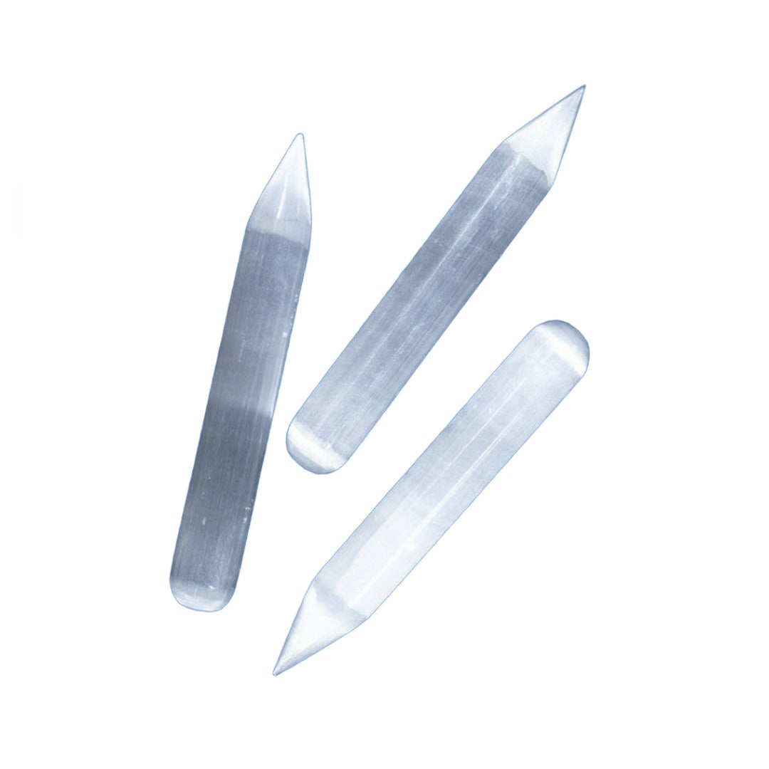 Selenite Reflexology Wand - Flying Wild