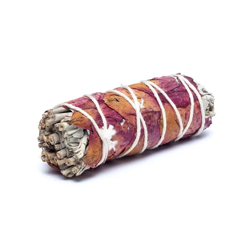 White Sage & Rose Smudge Stick - Flying Wild