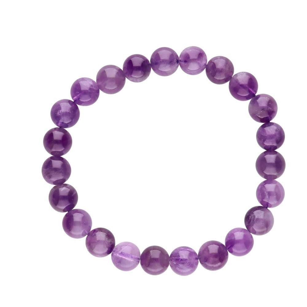 Amethyst Crystal Bead Bracelet 8mm - Flying Wild