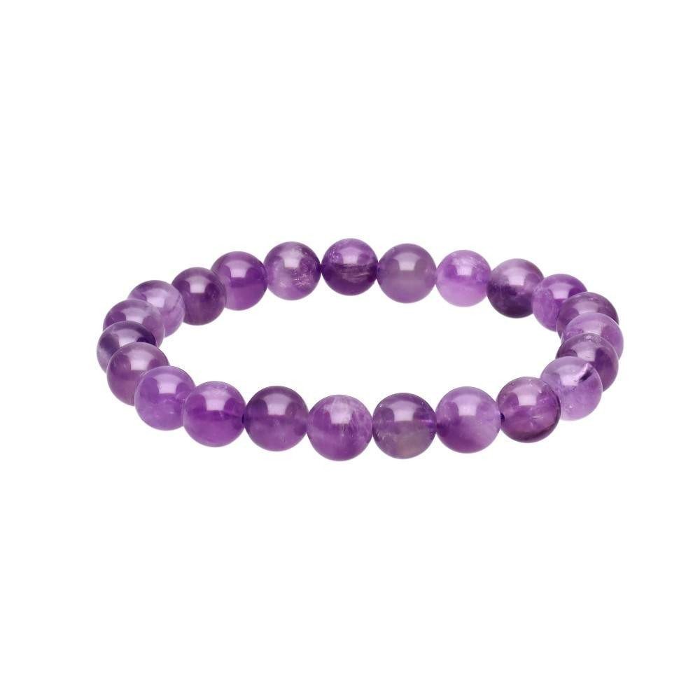 Amethyst Crystal Bead Bracelet 8mm - Flying Wild