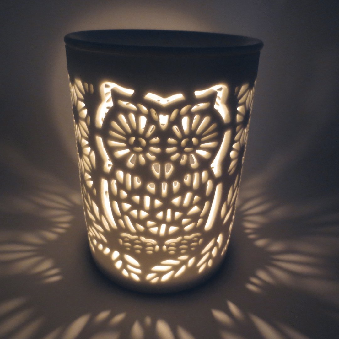 Ceramic Essential Oil Burner Owl - Flying Wild