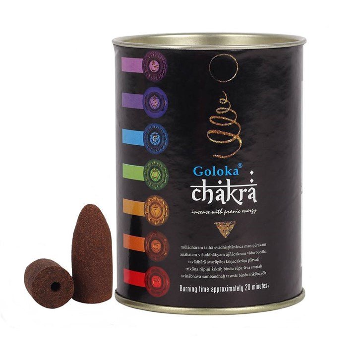 Chakra Backflow Incense Cones by Goloka - Flying Wild