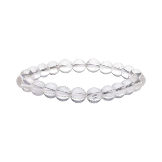 Clear Quartz Bead Bracelet 8mm - Flying Wild