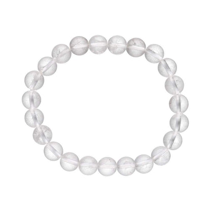 Clear Quartz Bead Bracelet 8mm - Flying Wild