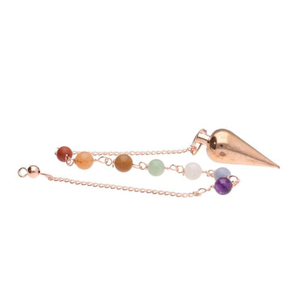 Copper Drop Pendulum with Chakras - Flying Wild
