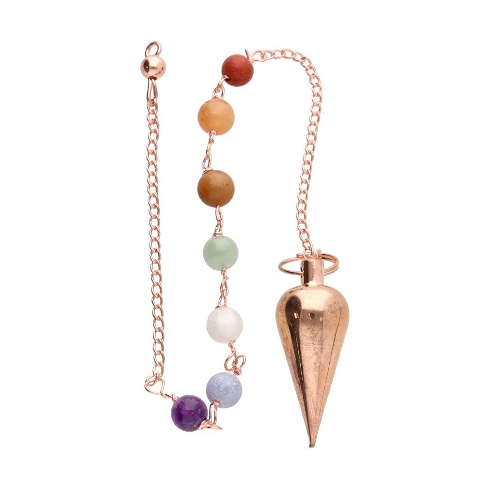 Copper Drop Pendulum with Chakras - Flying Wild