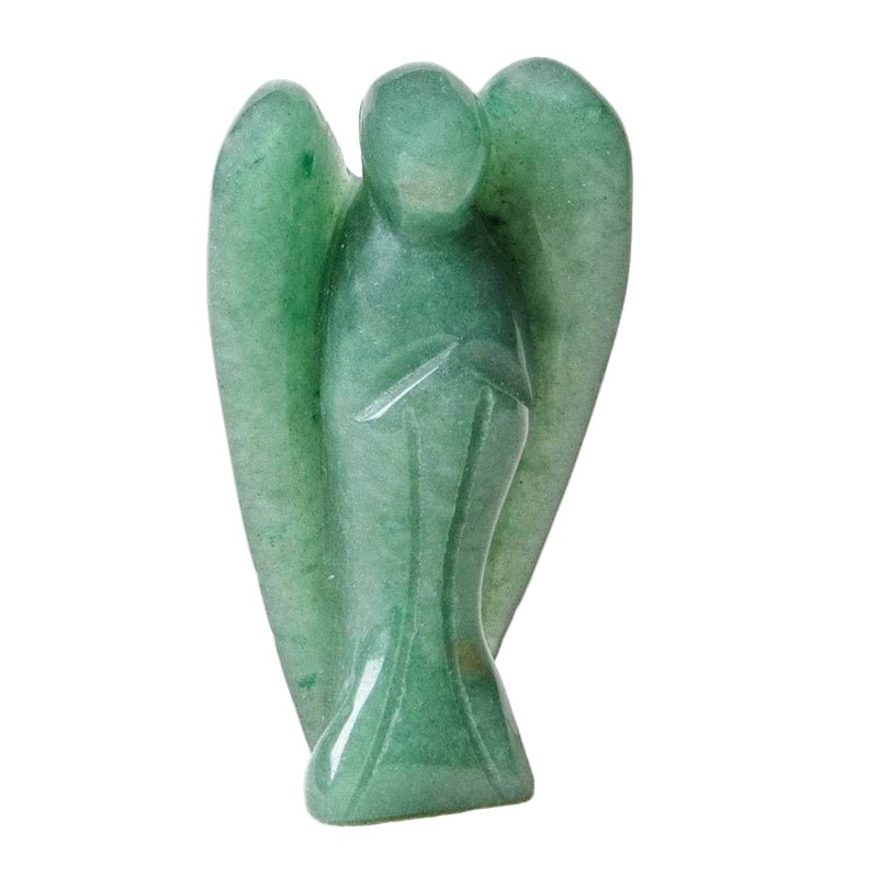 Green Aventurine Angel Large 75mm - Flying Wild