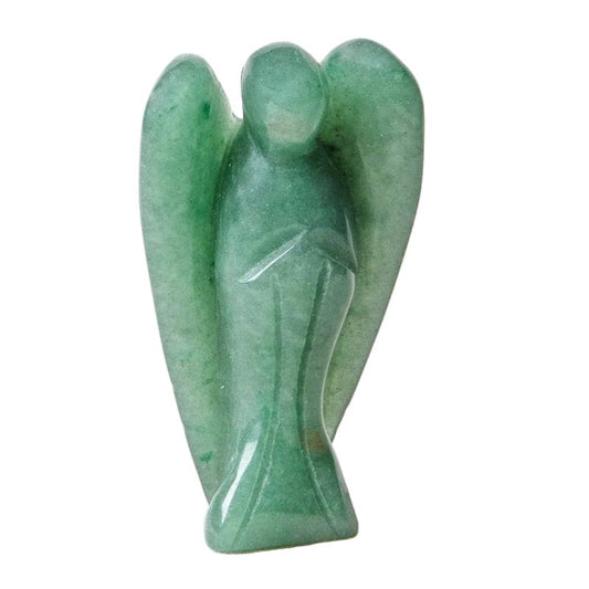 Green Aventurine Angel Large 75mm - Flying Wild