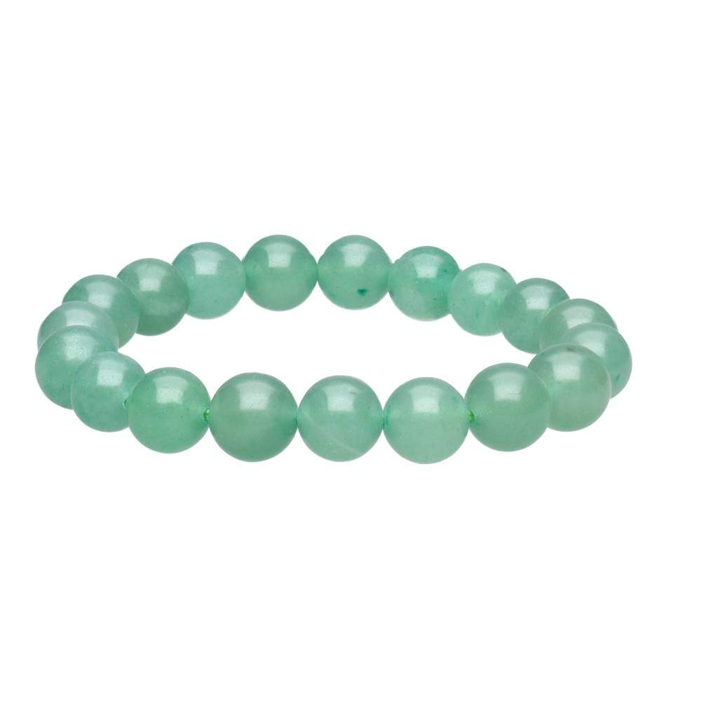 Green Aventurine Bead Crystal Bracelet 10mm - Flying Wild