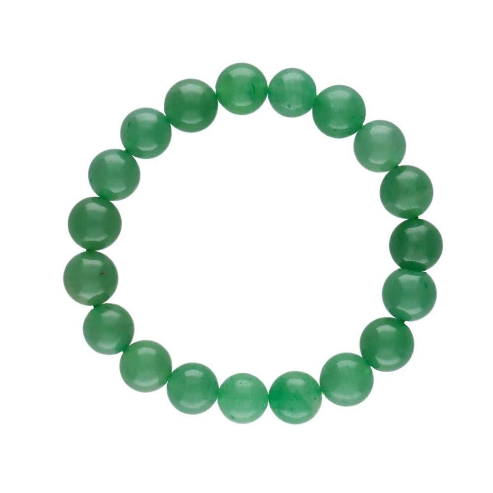 Green Aventurine Bead Crystal Bracelet 10mm - Flying Wild