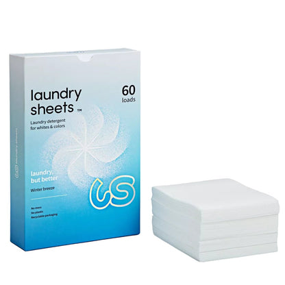 Laundry Detergent Sheets Winter Breeze by Laundry Sheets 60 Sheets - Flying Wild