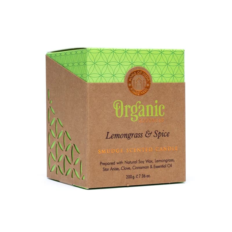 Lemongrass & Spice Organic Goodness Smudge Candle - Flying Wild