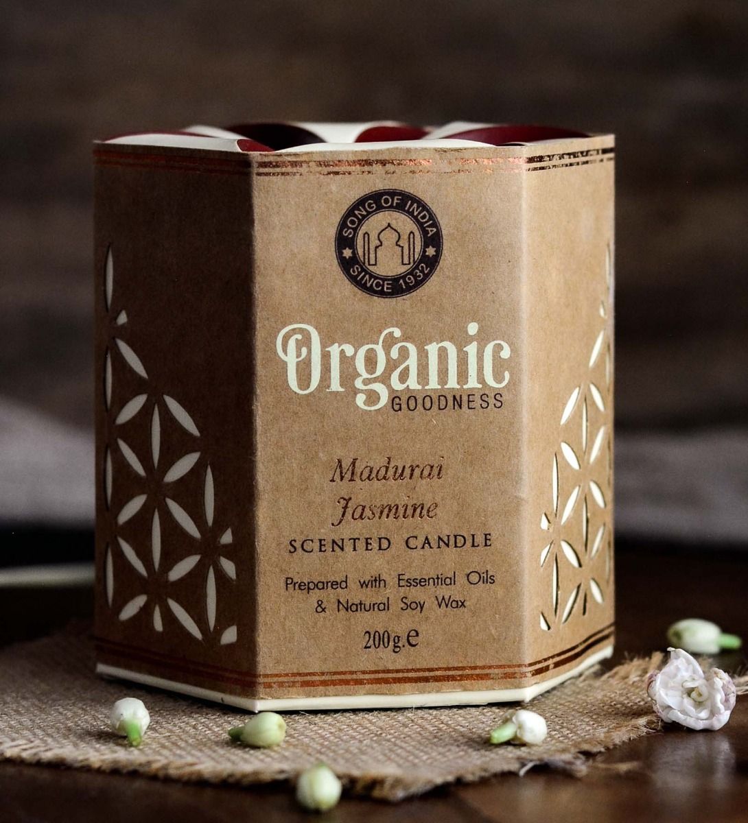 Madurai Jasmine Organic Soy Wax Candle - Flying Wild