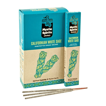 Mystic Spirits Californian White Sage Smudge Incense Sticks - Flying Wild