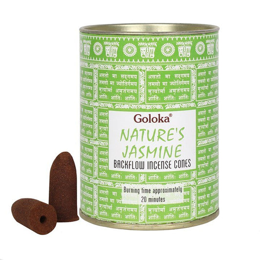 Nature's Jasmine Backflow Incense Cones by Goloka - Flying Wild