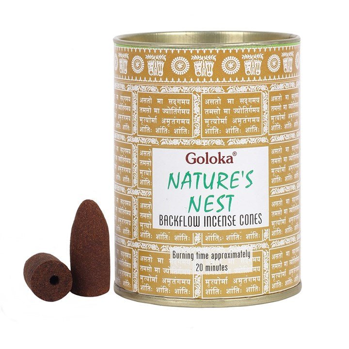 Nature's Nest Backflow Incense Cones by Goloka - Flying Wild