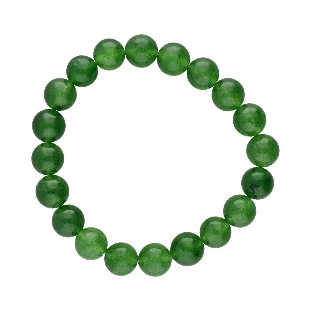 Nephrite Jade Bead Bracelet 10mm - Flying Wild