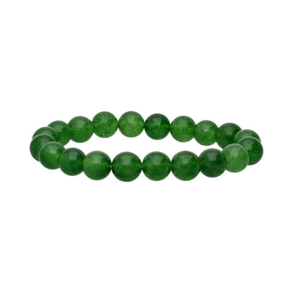 Nephrite Jade Bead Bracelet 10mm - Flying Wild