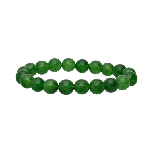 Nephrite Jade Bead Bracelet 10mm - Flying Wild