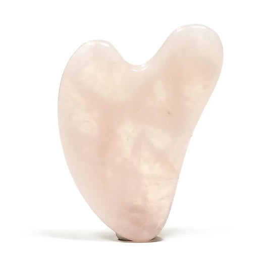 Rose quartz gua sha massage stone Heart - Flying Wild