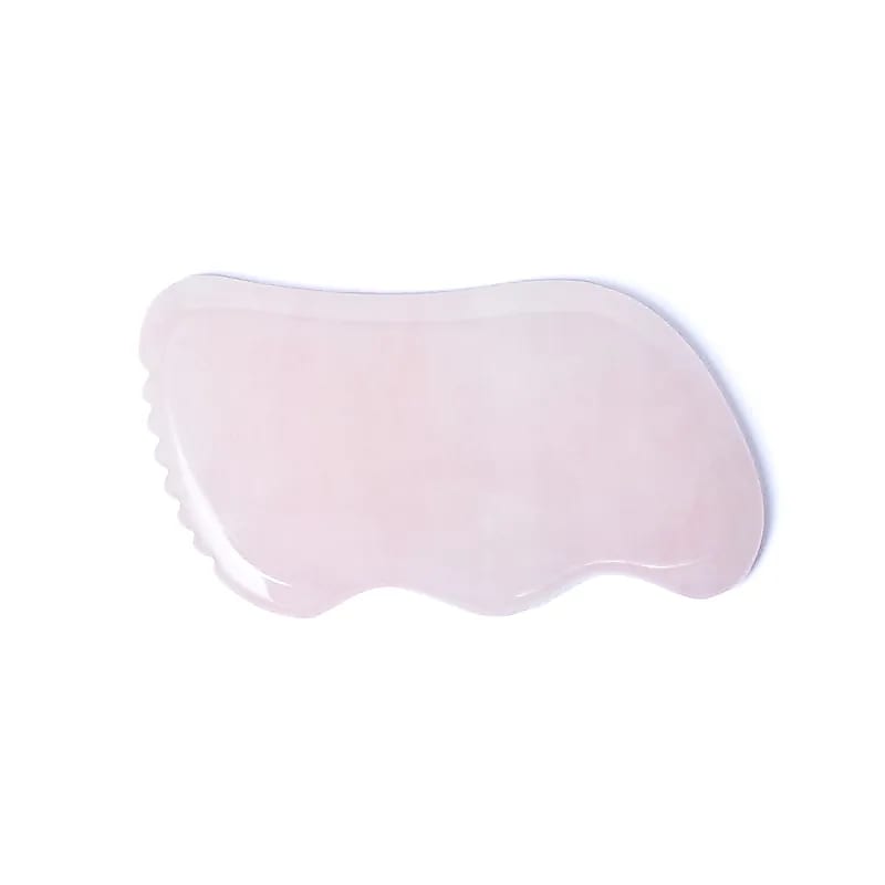 Rose quartz gua sha massage stone wave - Flying Wild