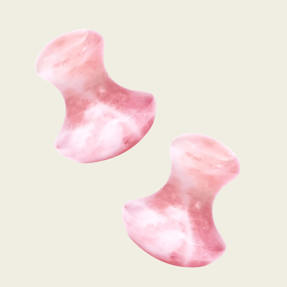 B-Grade Rose Quartz Mushroom Gua Sha