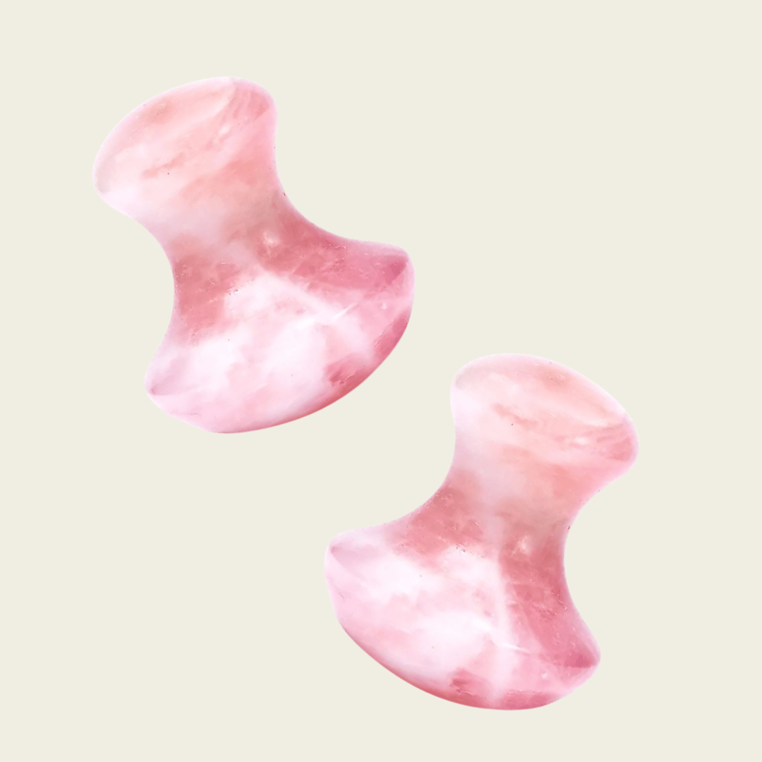 Rose Quartz Mushroom Gua Sha
