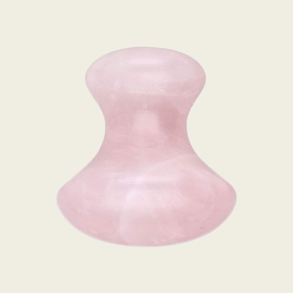 B-Grade Rose Quartz Mushroom Gua Sha