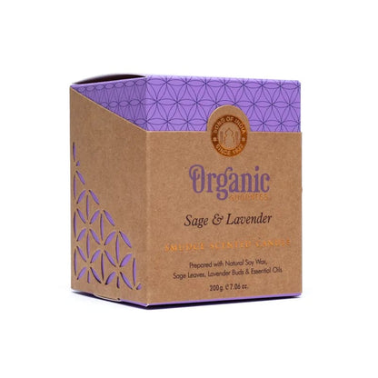 Sage & Lavender Organic Goodness Smudge Candle - Flying Wild