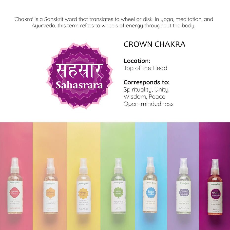 Sahasrara 7th Chakra Natural Mist by Aromafume - Flying Wild