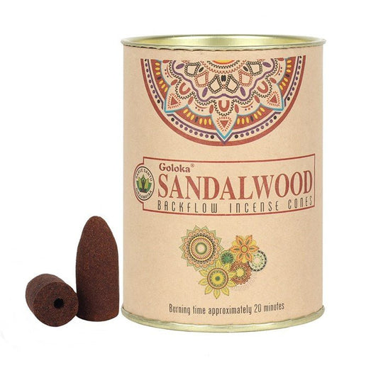 Sandalwood Backflow Incense Cones by Goloka - Flying Wild