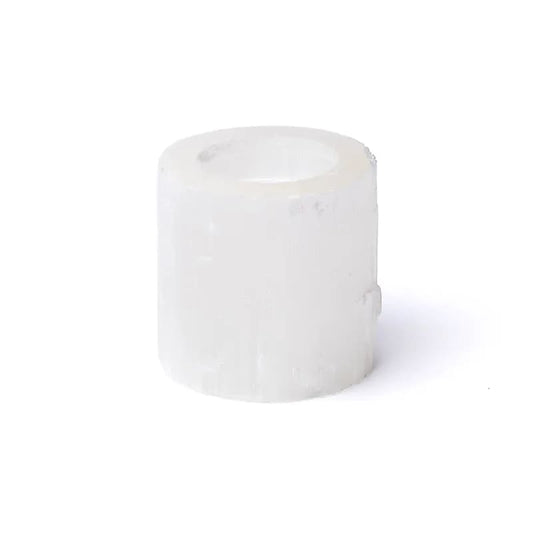 Selenite Cylinder Tealight Holder - Flying Wild