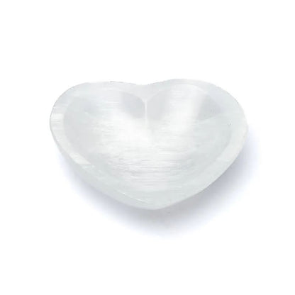 Selenite Heart Cleansing Bowl - Flying Wild