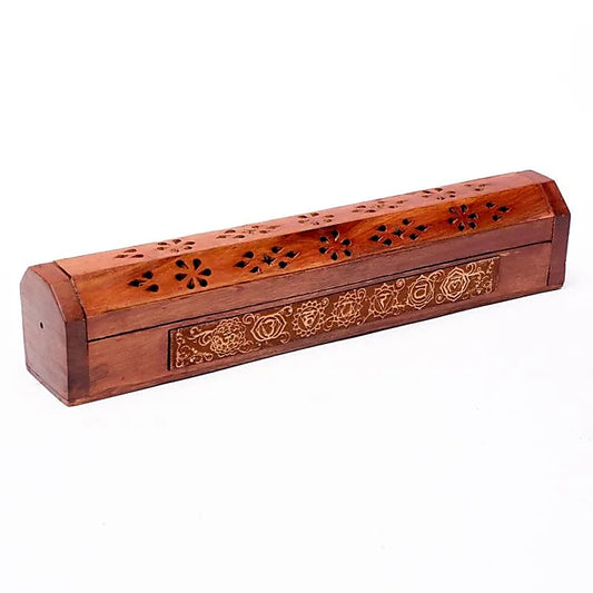 Seven Chakras Incense Holder and Storage Box - Flying Wild