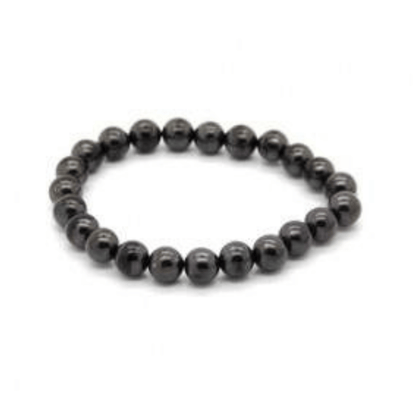 Shungite Crystal Bead Bracelet 8mm - Flying Wild