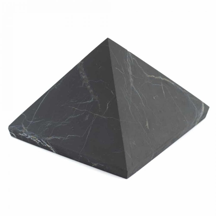 Shungite Pyramid Unpolished 5x5cm - Flying Wild