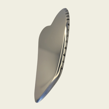 Stainless Steel Heart Jagged Edge Gua Sha