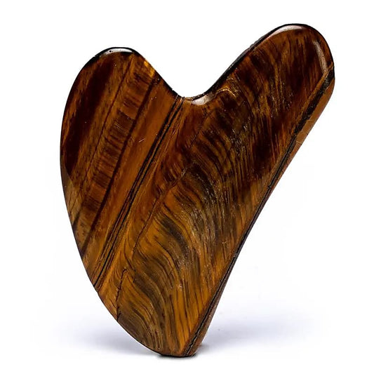 Tiger eye gua sha massage stone Heart - Flying Wild