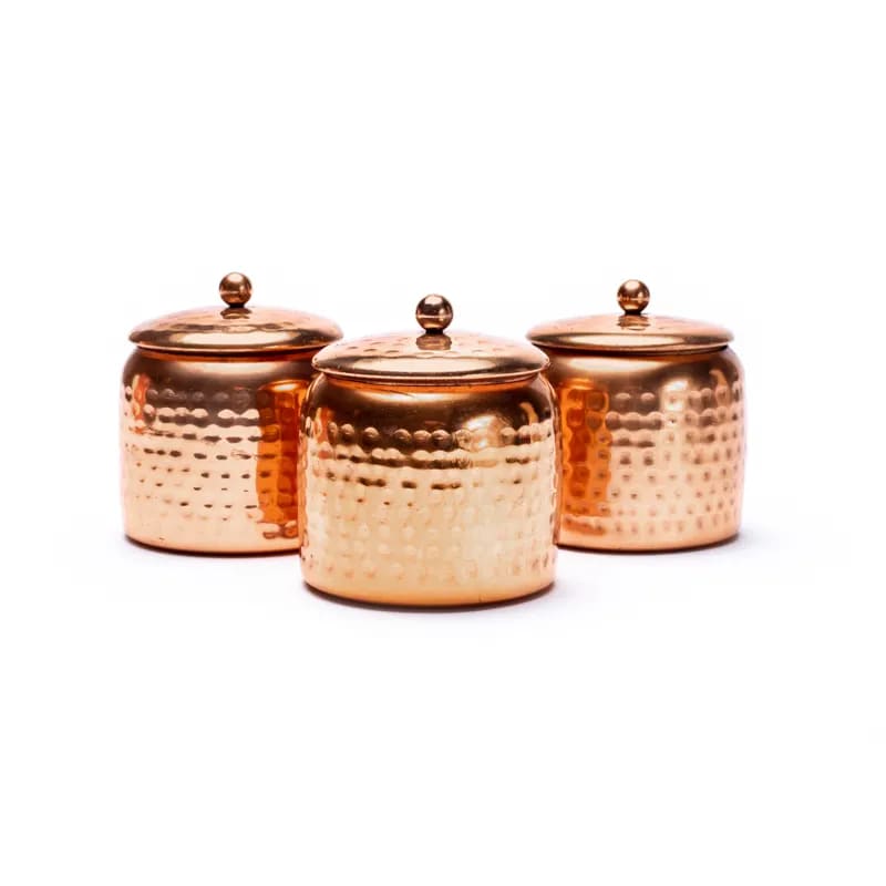 Veda scented candles in copper jar - gift set of 3 - Flying Wild