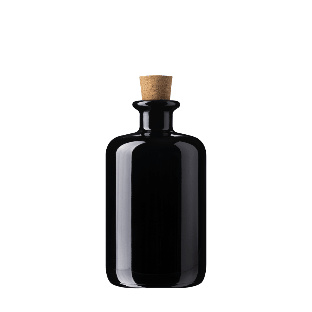 Violet Glass Bottle Taurus With Cork Closure 500ml - Flying Wild