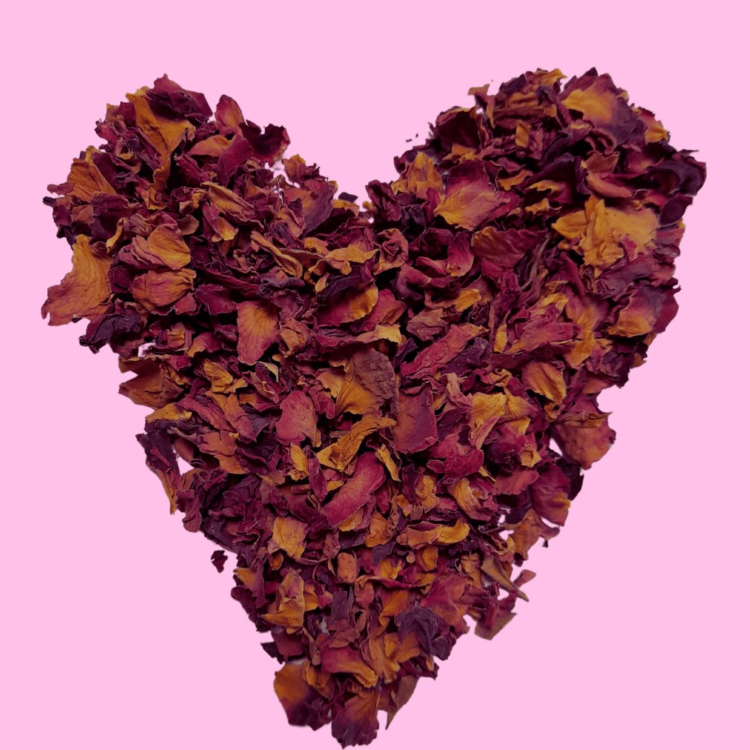 Dried Organic Rose Petals 15g by Vessel - Flying Wild